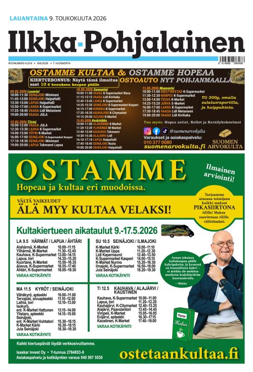 Ilkka-Pohjalainen 9.5.2026