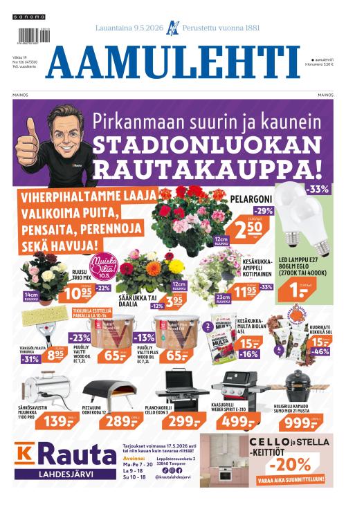 Aamulehti 9.5.2026