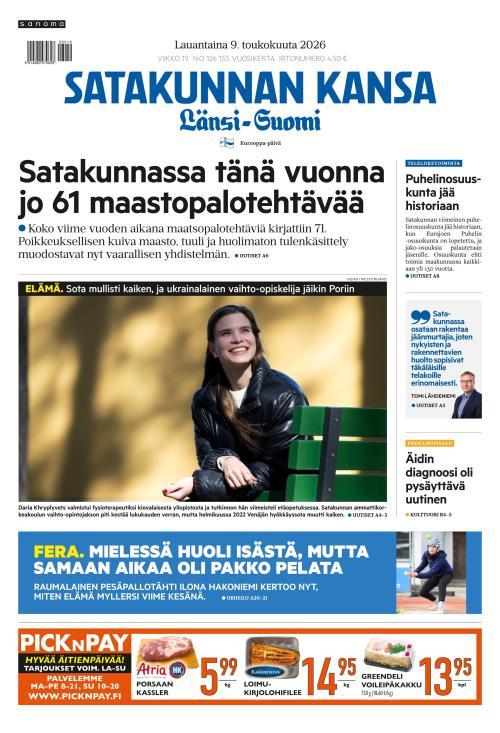 Satakunnan Kansa Länsi-Suomi 9.5.2026