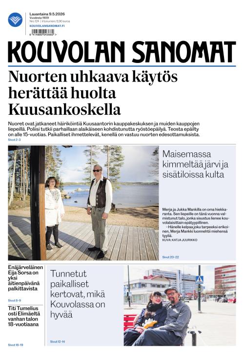 Kouvolan Sanomat 9.5.2026