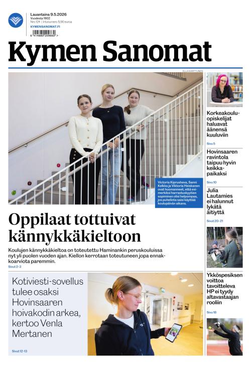 Kymen Sanomat 9.5.2026