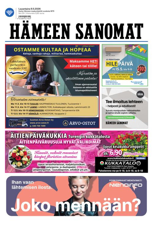 Hämeen Sanomat 9.5.2026