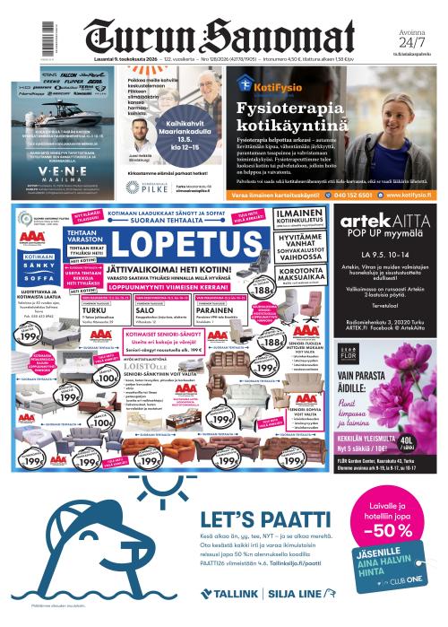 Turun Sanomat 9.5.2026