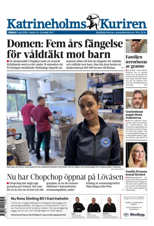 Katrineholms-Kuriren 9.5.2026