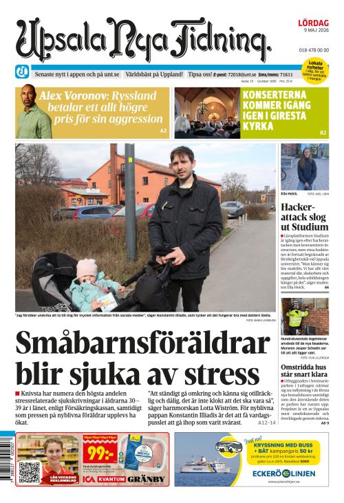 Upsala Nya Tidning 9.5.2026