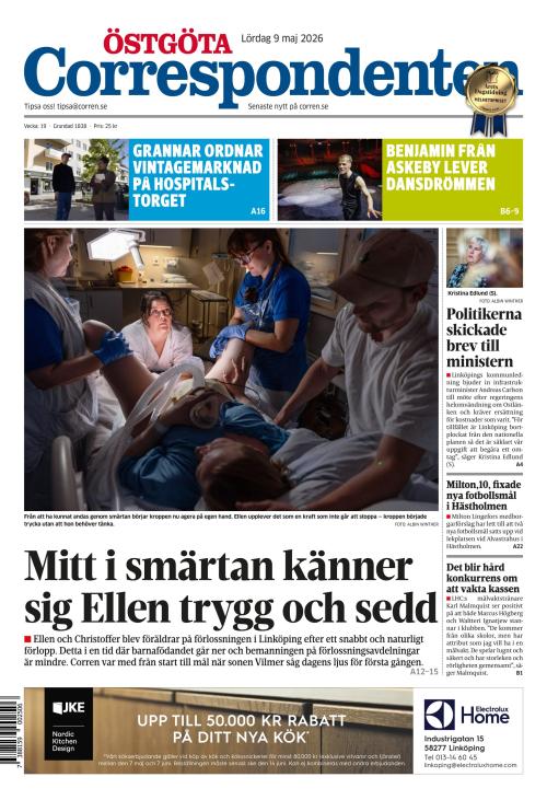 Östgöta Correspondenten 9.5.2026