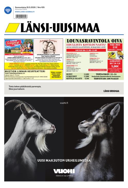 Länsi-Uusimaa 10.5.2026