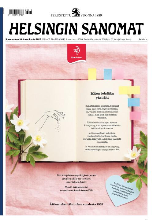 Helsingin Sanomat 10.5.2026