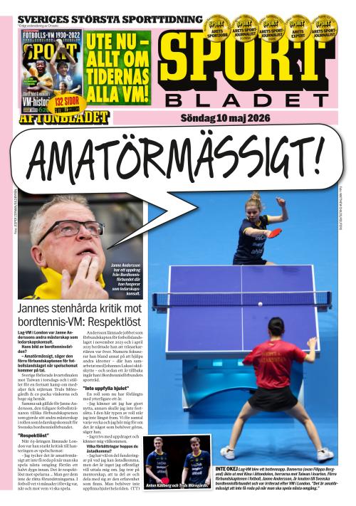 Aftonbladet Sportbladet 10.5.2026