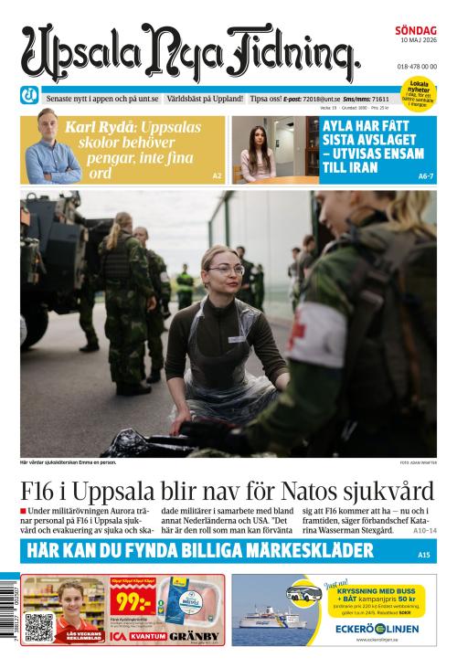 Upsala Nya Tidning 10.5.2026