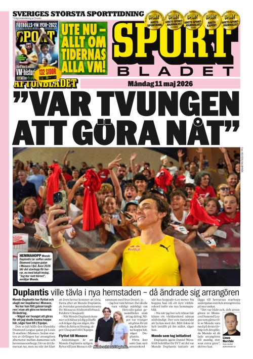 Aftonbladet Sportbladet 11.5.2026