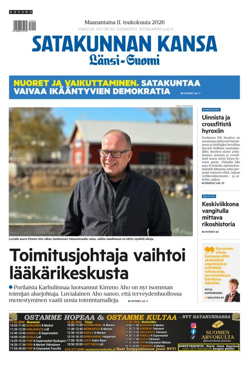 Satakunnan Kansa Länsi-Suomi 11.5.2026