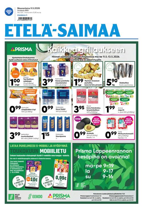 Etelä-Saimaa 11.5.2026