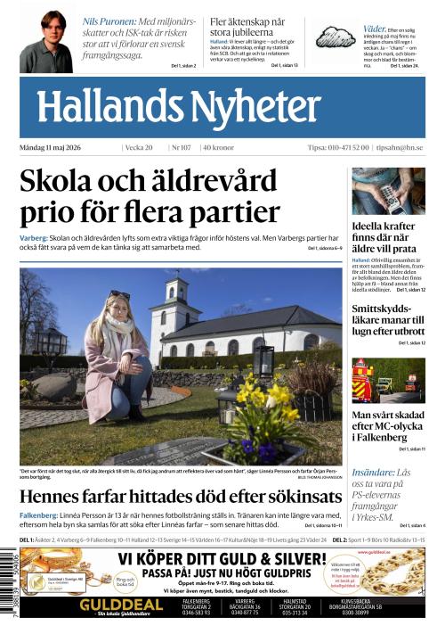 Hallands Nyheter 11.5.2026