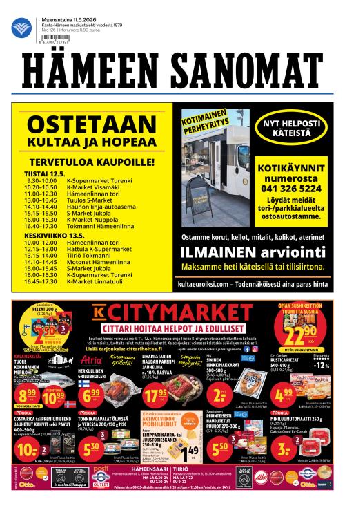 Hämeen Sanomat 11.5.2026
