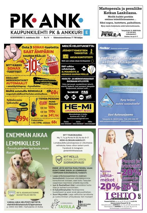 Kaupunkilehti Ankkuri 13.5.2026