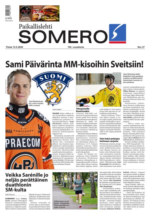 Paikallislehti Somero 12.5.2026