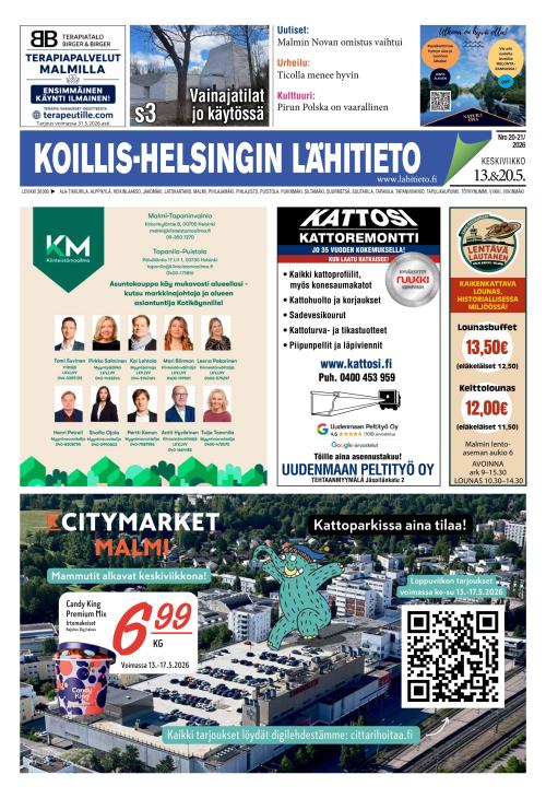 Koillis-Helsingin lähitieto 13.5.2026