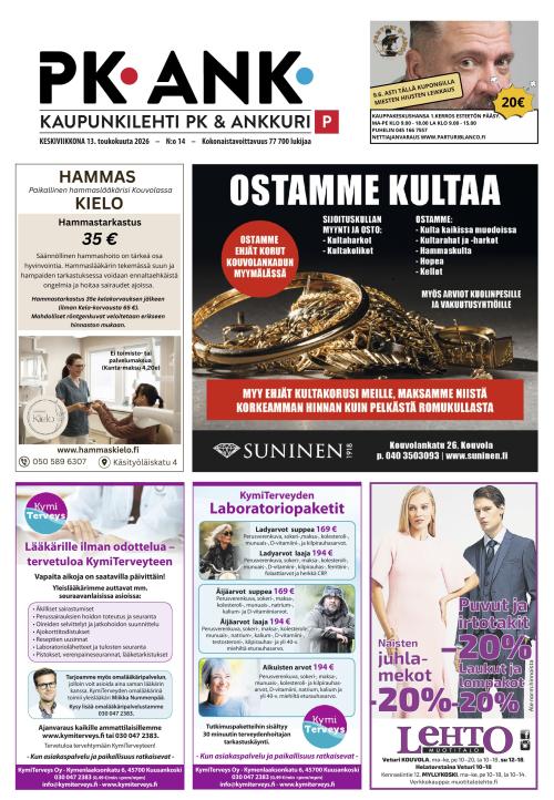 Kaupunkilehti Pohjois-Kymenlaakso 13.5.2026