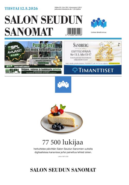 Salon Seudun Sanomat 12.5.2026