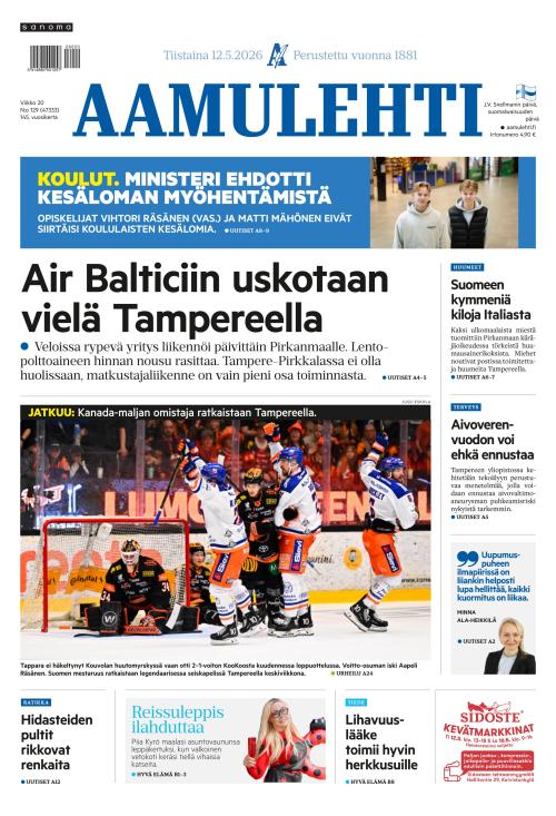 Aamulehti 12.5.2026