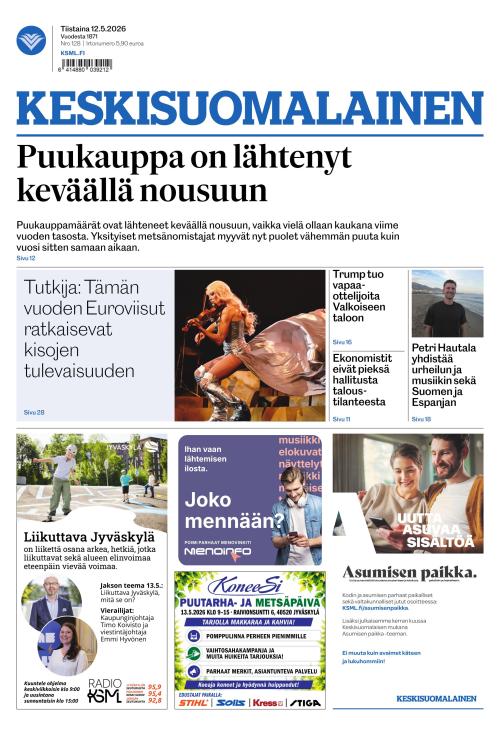 Keskisuomalainen 12.5.2026