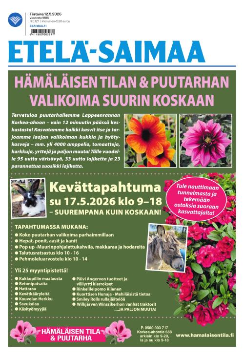 Etelä-Saimaa 12.5.2026