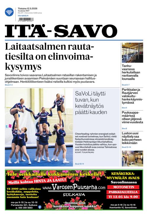 Itä-Savo 12.5.2026