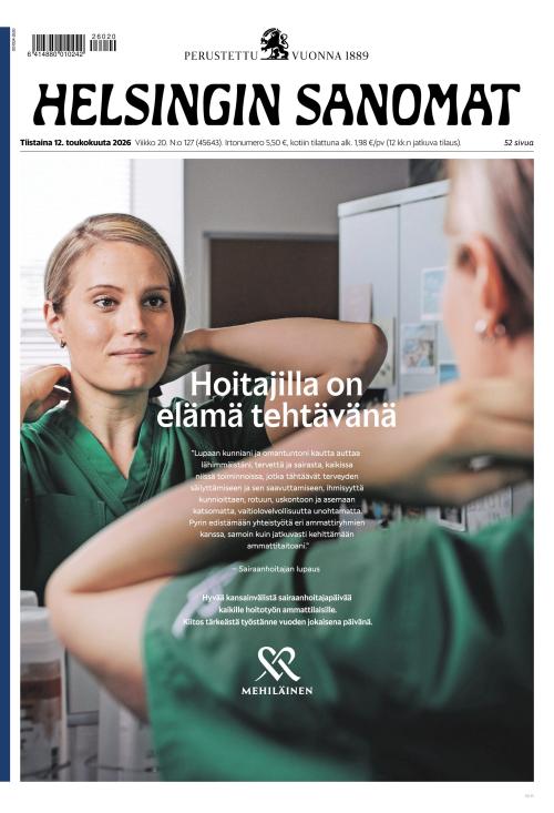 Helsingin Sanomat 12.5.2026