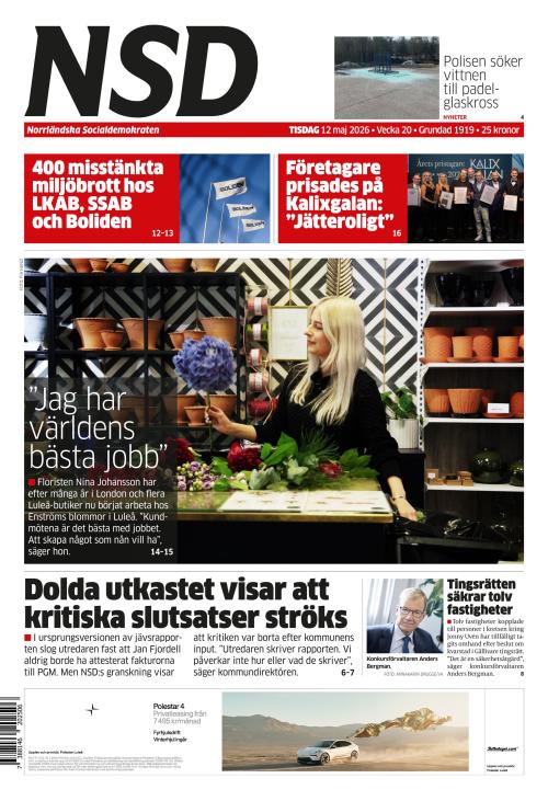 Norrländska Socialdemokraten 12.5.2026