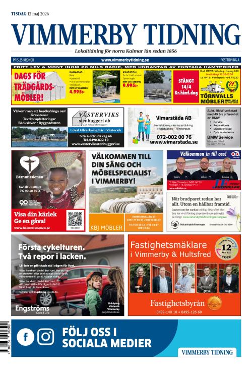Vimmerby Tidning / Kinda-Posten 12.5.2026