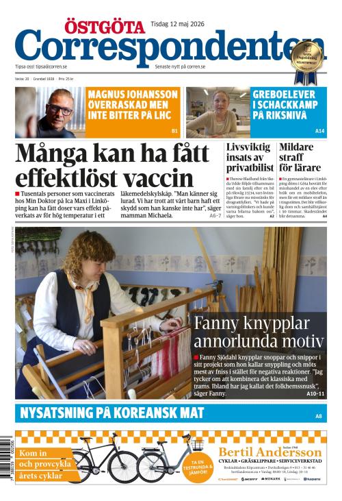 Östgöta Correspondenten 12.5.2026