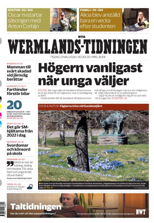 Nya Wermlands-Tidningen 12.5.2026
