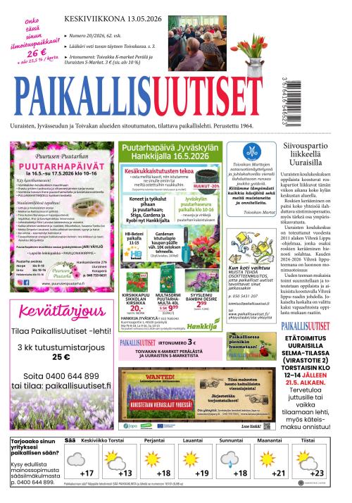 PaikallisUutiset 13.5.2026