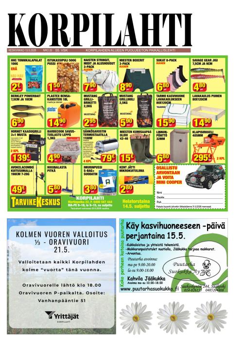 Korpilahti-lehti 13.5.2026