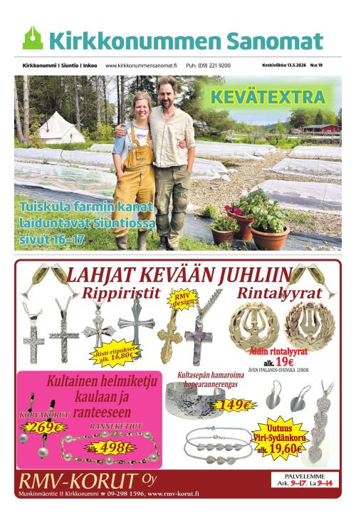 Kirkkonummen Sanomat 13.5.2026