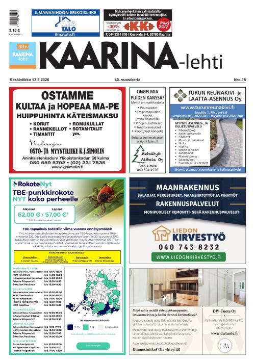 Kaarina-lehti 13.5.2026