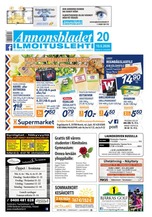 Annonsbladet 13.5.2026