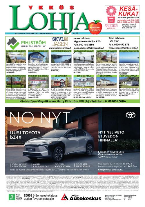 Kaupunkilehti Ykkös-Lohja 20/2026