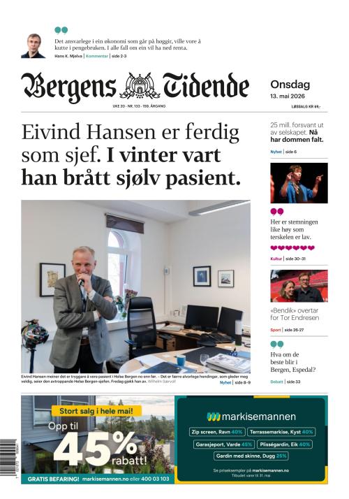 Bergens Tidende 13.5.2026
