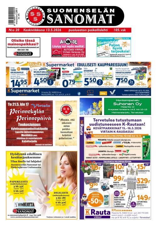 Suomenselän Sanomat 13.5.2026
