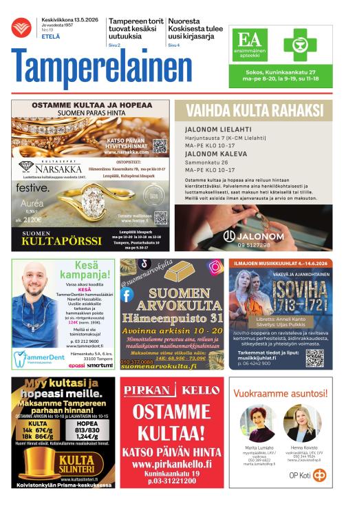 Tamperelainen 13.5.2026
