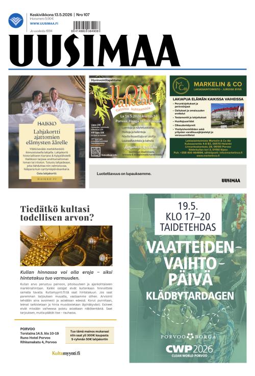 Uusimaa 13.5.2026