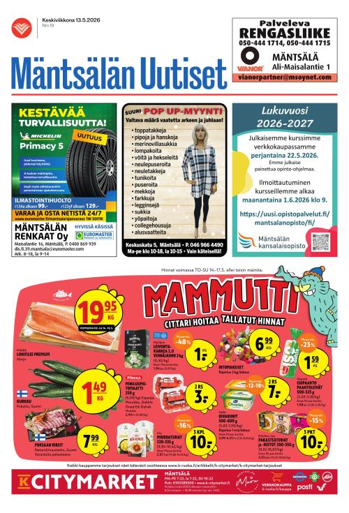 Mäntsälän Uutiset 13.5.2026