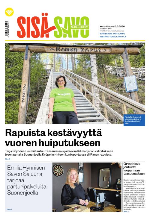 Paikallislehti Sisä-Savo 13.5.2026