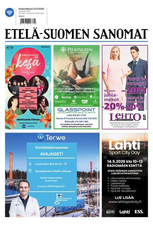 Etelä-Suomen Sanomat 13.5.2026