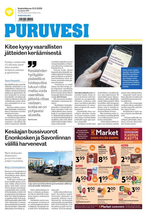 Puruvesi-lehti 13.5.2026