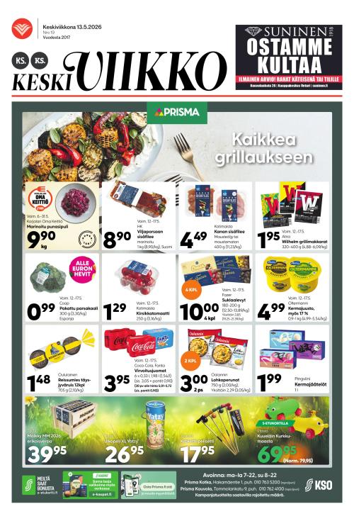 KS Keskiviikko (Kouvolan Sanomat ja Kymen Sanomat -liitteet) 13.5.2026