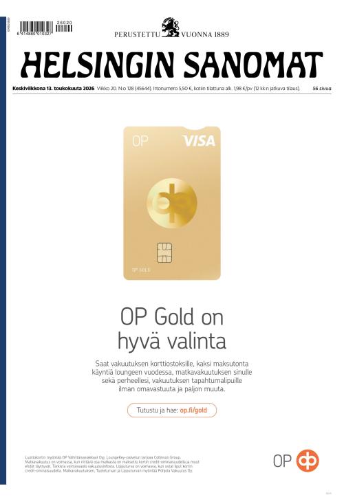 Helsingin Sanomat 13.5.2026