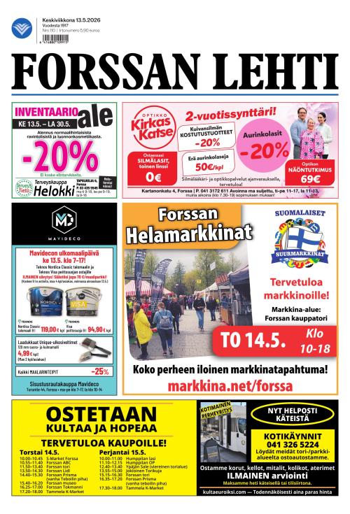 Forssan Lehti 13.5.2026
